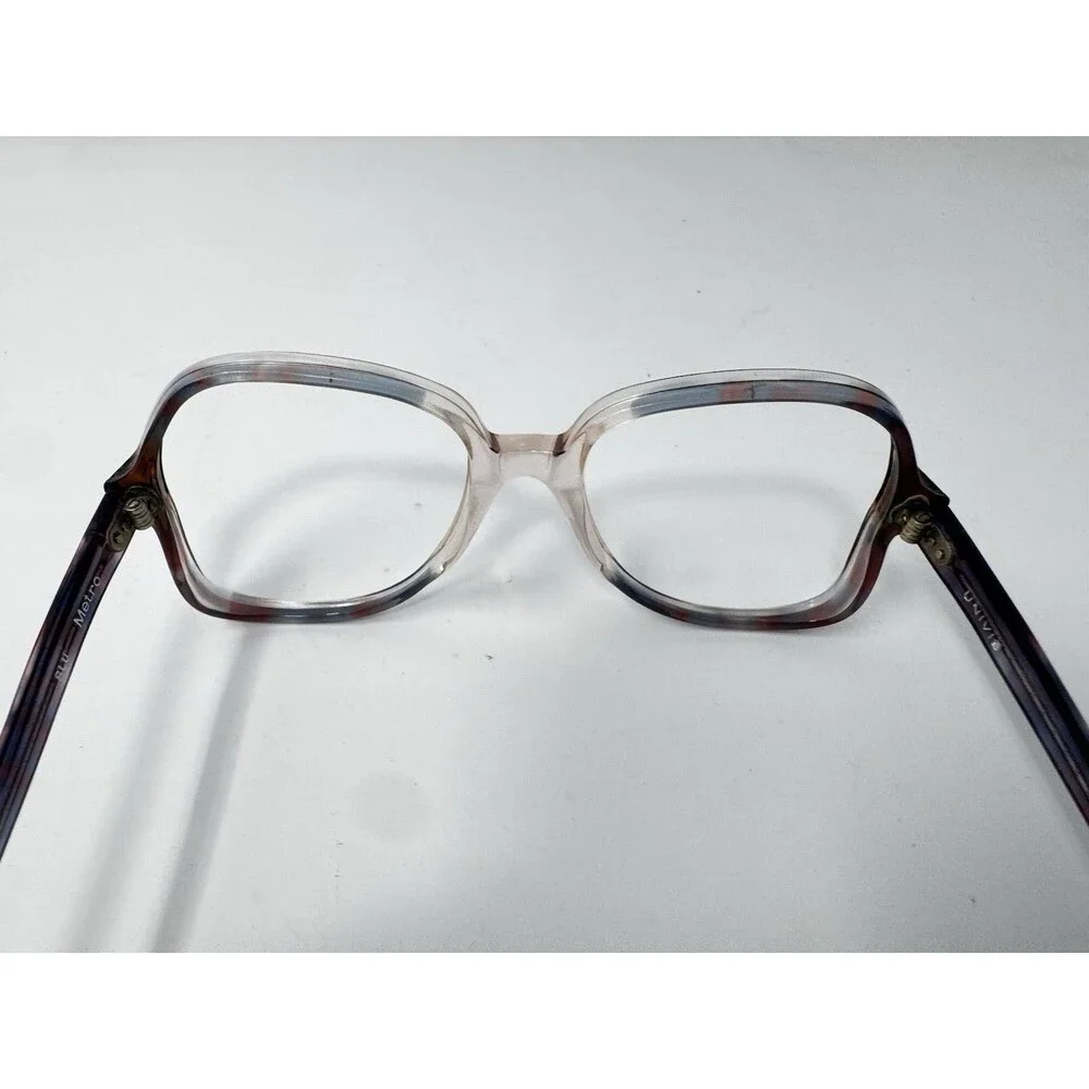 Vintage UNIVIS Metro Eyeglass Frames BLU Pink Blue Fade 48-12-140